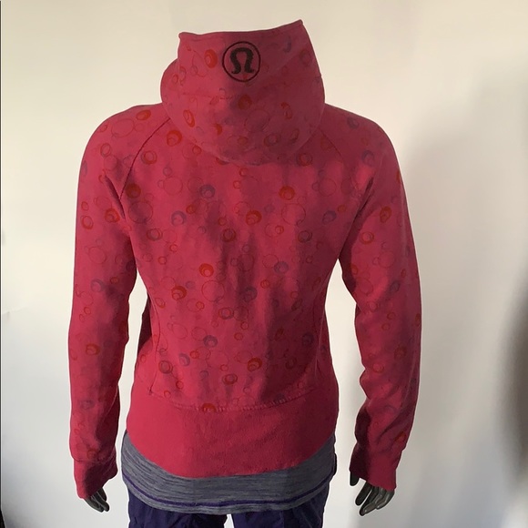 Lululemon women’s pink print scuba hoodie size 2